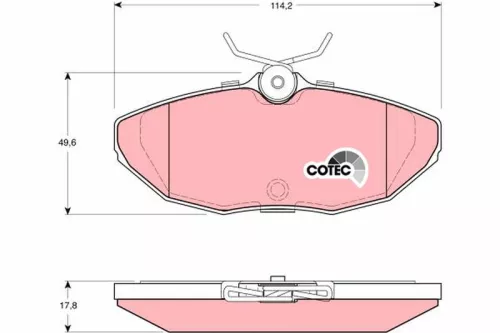 Bremsbelagsatz, Scheibenbremse