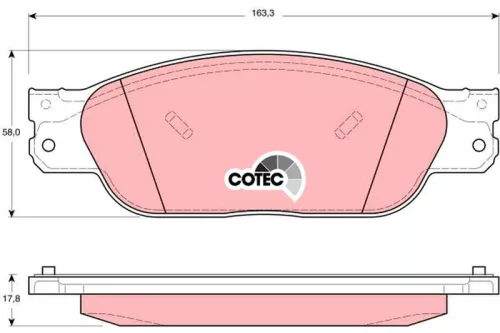 Bremsbelagsatz, Scheibenbremse