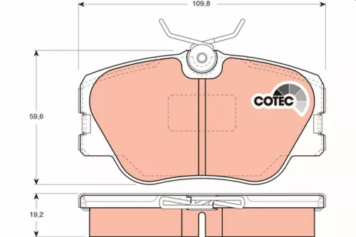 Bremsbelagsatz, Scheibenbremse