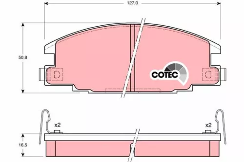 Bremsbelagsatz, Scheibenbremse