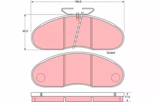 Bremsbelagsatz, Scheibenbremse