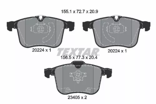 Bremsbelagsatz, Scheibenbremse