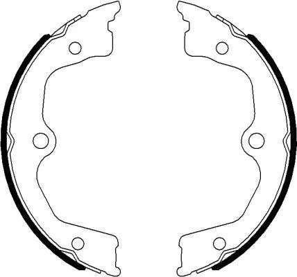 Bremsbackensatz, Feststellbremse