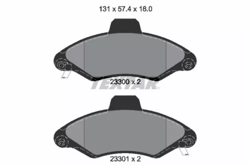 Bremsbelagsatz, Scheibenbremse