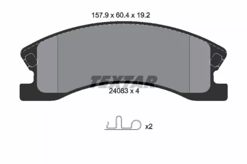 Bremsbelagsatz, Scheibenbremse