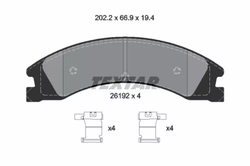 Bremsbelagsatz, Scheibenbremse