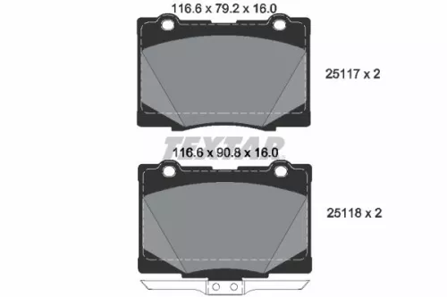 Bremsbelagsatz, Scheibenbremse