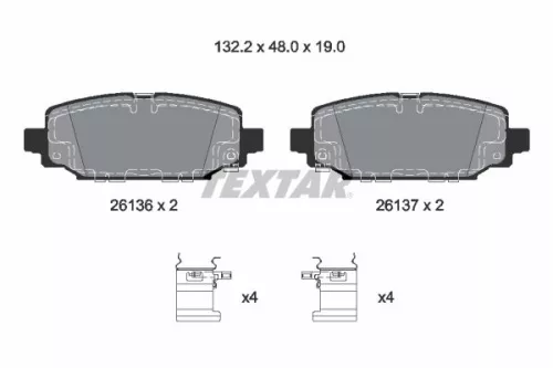 Bremsbelagsatz, Scheibenbremse