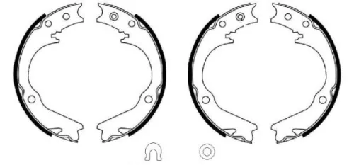 Bremsbackensatz, Feststellbremse