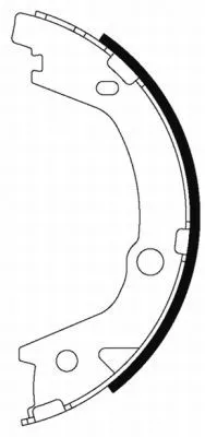 Bremsbackensatz, Feststellbremse