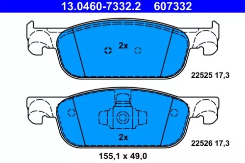 Bremsbelagsatz, Scheibenbremse