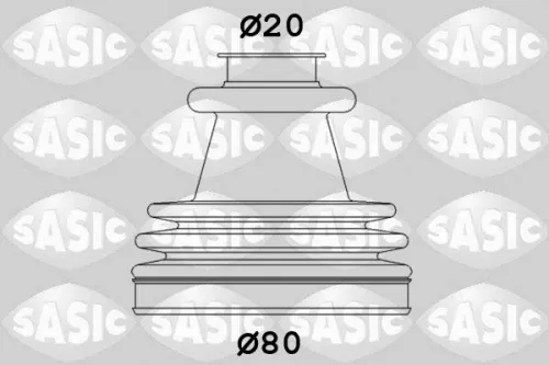 Faltenbalgsatz, Antriebswelle