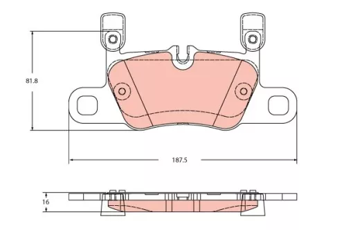 Bremsbelagsatz, Scheibenbremse