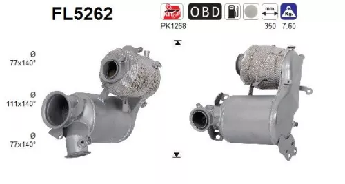 Ruß-/Partikelfilter, Abgasanlage