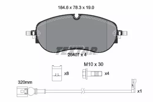Bremsbelagsatz, Scheibenbremse