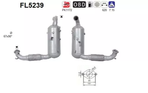 Ruß-/Partikelfilter, Abgasanlage