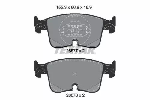Bremsbelagsatz, Scheibenbremse