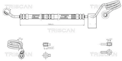 Hydraulikschlauch, Lenkung