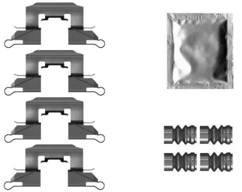 Zubehörsatz, Scheibenbremsbelag