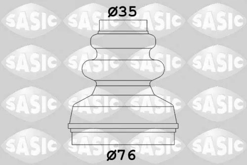 Faltenbalgsatz, Antriebswelle