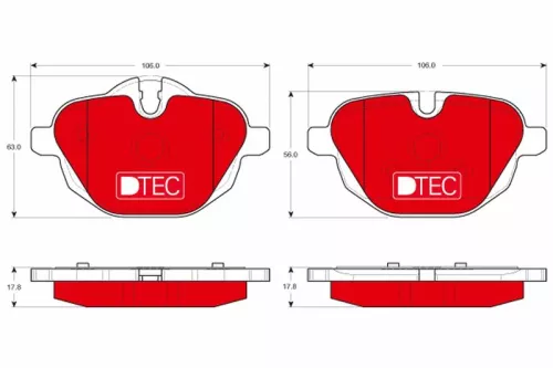 Bremsbelagsatz, Scheibenbremse