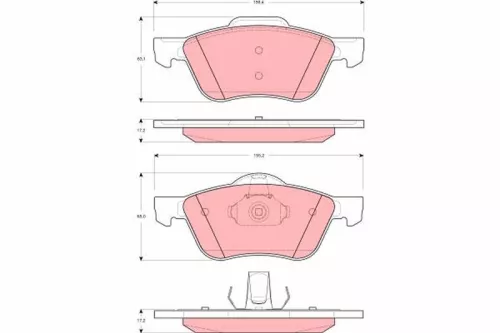 Bremsbelagsatz, Scheibenbremse