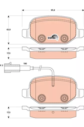 Bremsbelagsatz, Scheibenbremse