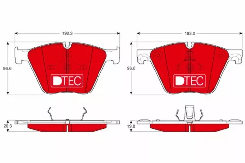 Bremsbelagsatz, Scheibenbremse