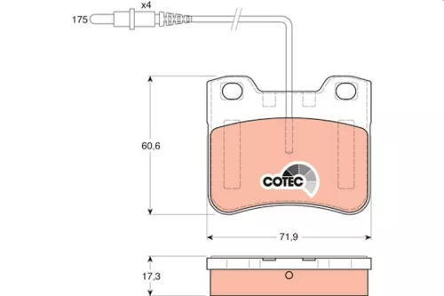 Bremsbelagsatz, Scheibenbremse