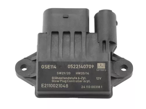 Steuergerät, Glühzeit