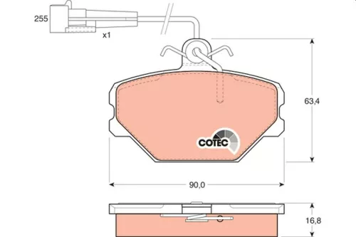 Bremsbelagsatz, Scheibenbremse