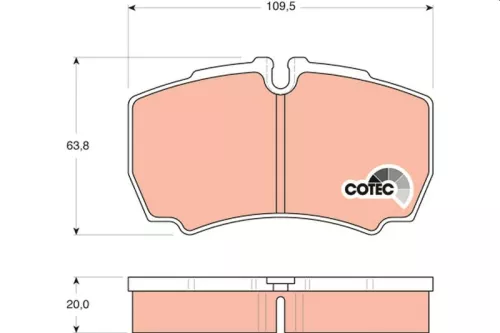 Bremsbelagsatz, Scheibenbremse